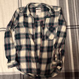 American Eagle Outfitters Plaid Button-Down Shirt